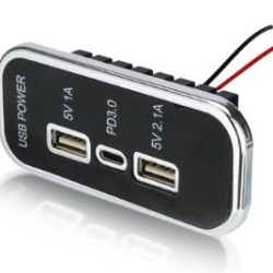 12-24V Hleðslueining, USB-A / USB-c